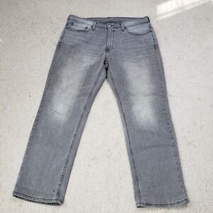 Levi's Jeans Men 36x30 (38x30) Gray Faded 541 Athletic Tapered Fit Stretch Denim